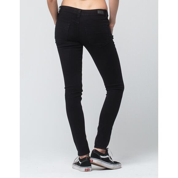 RSQ Ibiza‎ Womens Skinny Jeans Black Distressed - Picture 5 of 7